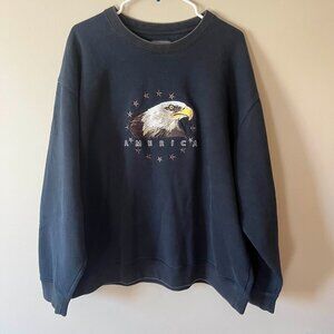 Croft & Barrow America Pullover Crewneck Sweatshirt